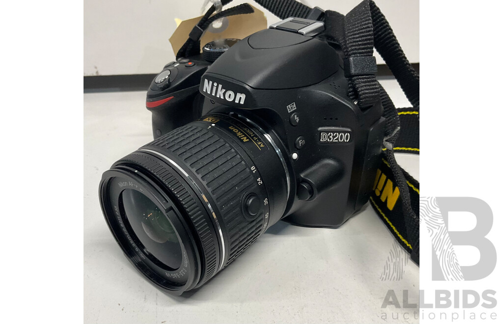 NIKON D3200 with 18-55mm Lens & FUJIFILM Instax Mini70 - Lot of 2