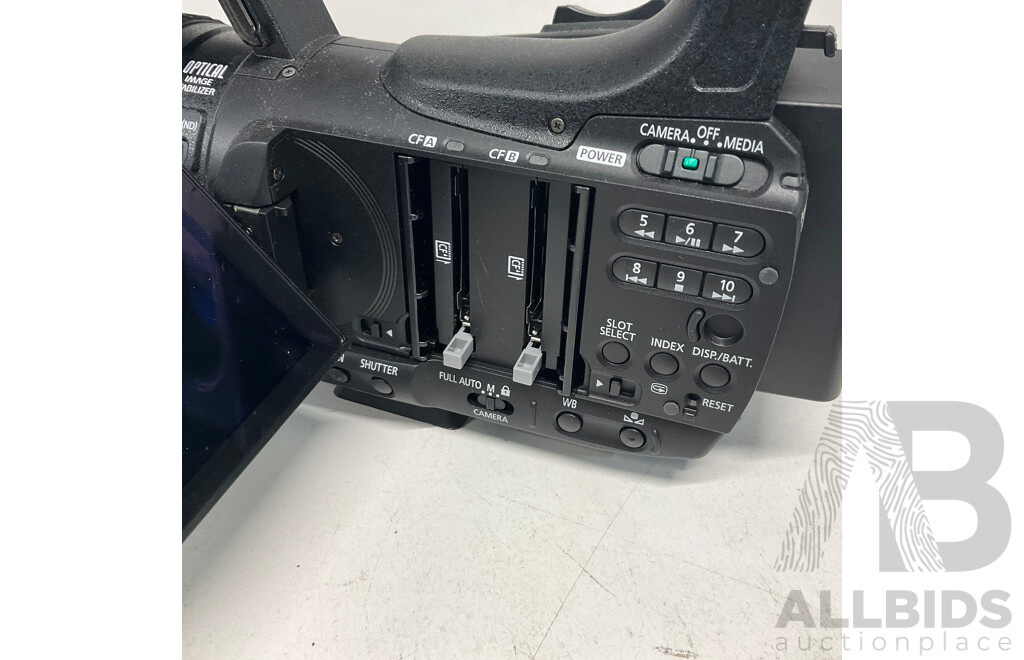 CANON XF100 Professional Digital Video Camera & NETGEAR Powerline AV Adapter with Ethernet Switch  & NEEWER Tripod - Lot of 3