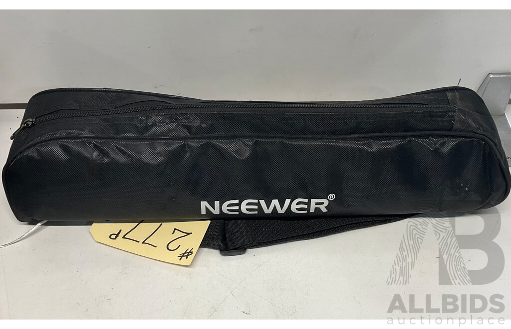 CANON XF100 Professional Digital Video Camera & NETGEAR Powerline AV Adapter with Ethernet Switch  & NEEWER Tripod - Lot of 3