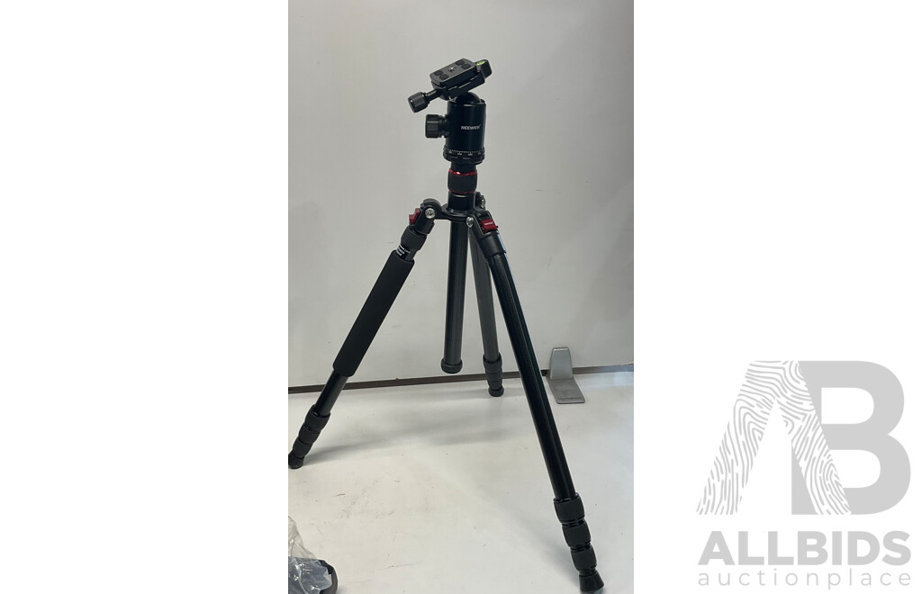 CANON XF100 Professional Digital Video Camera & NETGEAR Powerline AV Adapter with Ethernet Switch  & NEEWER Tripod - Lot of 3