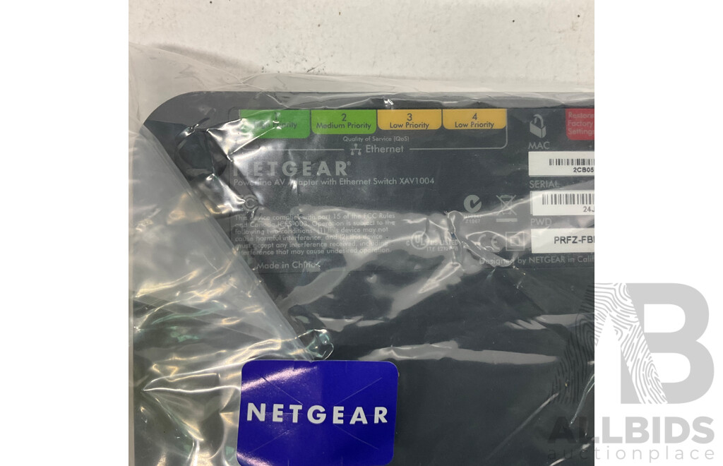 CANON XF100 Professional Digital Video Camera & NETGEAR Powerline AV Adapter with Ethernet Switch  & NEEWER Tripod - Lot of 3