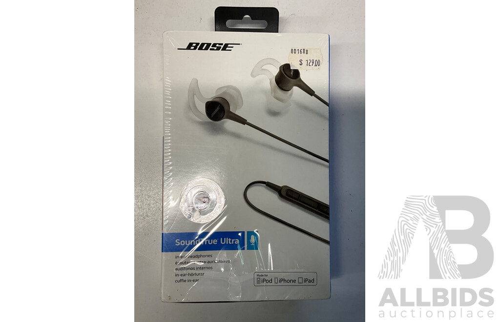 BOSE Soundtrue Ultra in-Ear Headphones for Apple Devices (Charcoal) - ORP $129.00
