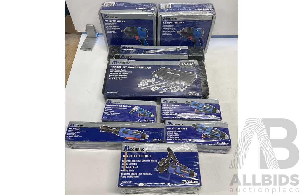 MECHPRO BLUE Tools  - Lot of 9 - Estimated Total ORP $700.00