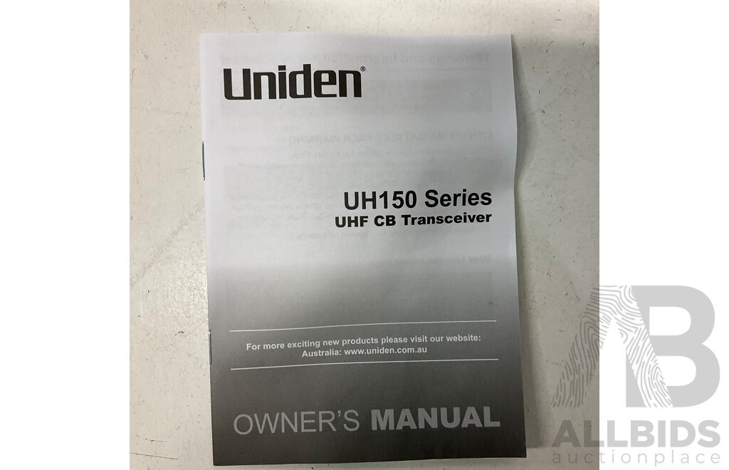 MAXTOR Personal Storage 3200 X2 & UNIDEN UH150 Transceiver & TAURIS Wall Mount & IMATION DVD Recorder - Lot of 5 - Estimated Total ORP $399.00