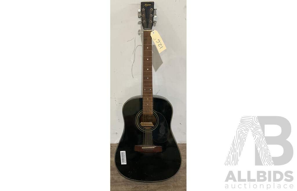 MAGNUM Black Acoustic Guitar