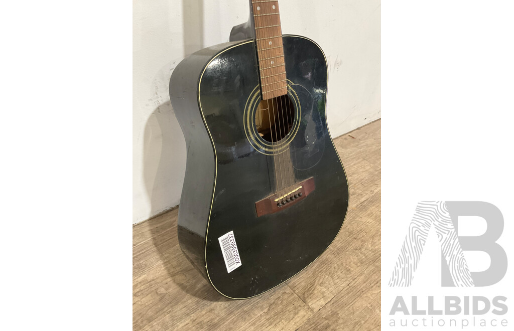 MAGNUM Black Acoustic Guitar