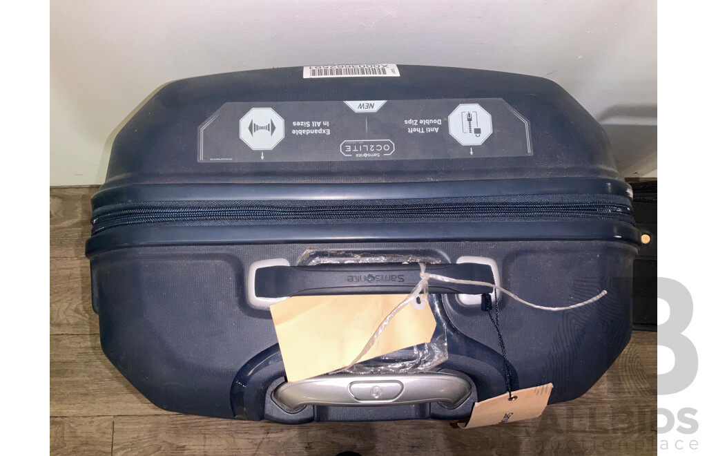 SAMSONITE OCT2LITE 60cm Suitcase & ANKO Black Carry on Suitcase - Total ORP $549.00