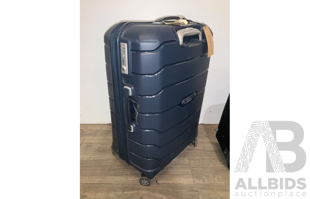 SAMSONITE OCT2LITE 60cm Suitcase & ANKO Black Carry on Suitcase - Total ORP $549.00