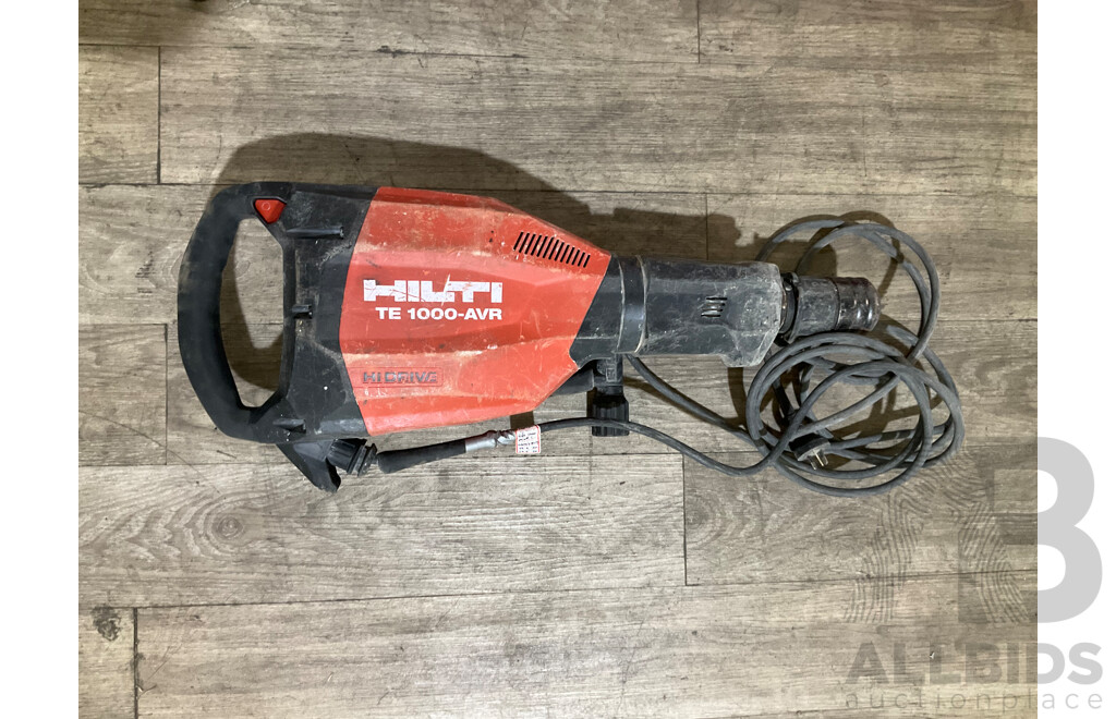 HILTI TE 1000-AVR Concrete Breaker - ORP: $3,740.00