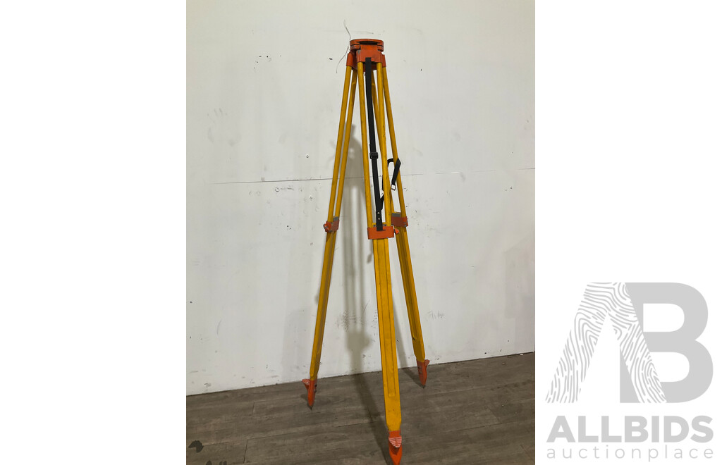 TRIMAX Tall Quick Dual Clamp Tripod and Wood Survey Tripod - ORP: $729.95