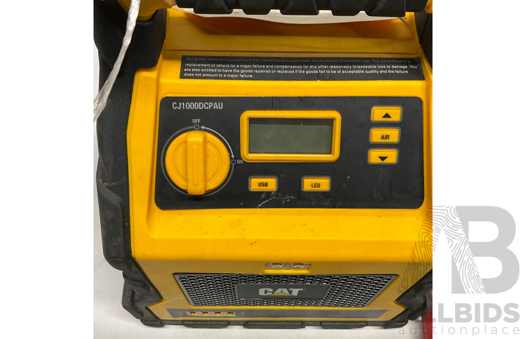CAT CJ1000DCPAU Power Station 3-in-1 Jump Starter, Air Compressor & Power Supply - ORP $199.95