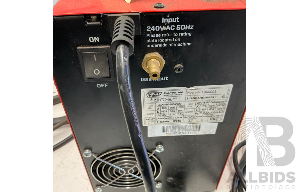 FULL BOAR MIG/ARC 160 Inverter Welder - ORP$ 399.00