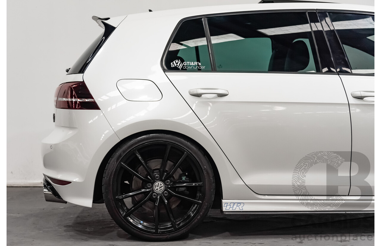 10/2015 Volkswagen Golf R Wolfsburg Edition (AWD) AU MY16 5d Hatchback White Turbo 2.0L