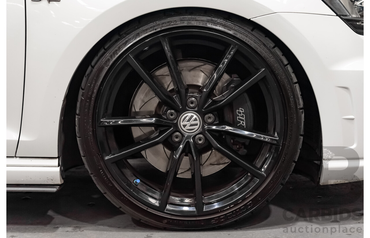 10/2015 Volkswagen Golf R Wolfsburg Edition (AWD) AU MY16 5d Hatchback White Turbo 2.0L