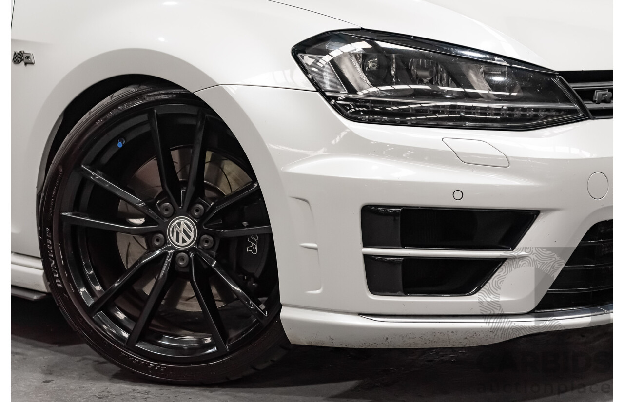 10/2015 Volkswagen Golf R Wolfsburg Edition (AWD) AU MY16 5d Hatchback White Turbo 2.0L