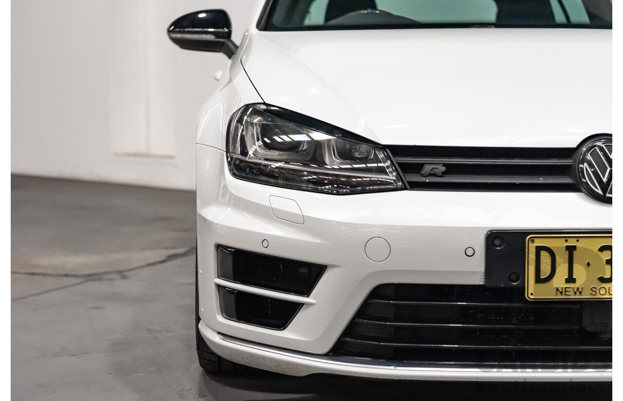 10/2015 Volkswagen Golf R Wolfsburg Edition (AWD) AU MY16 5d Hatchback White Turbo 2.0L