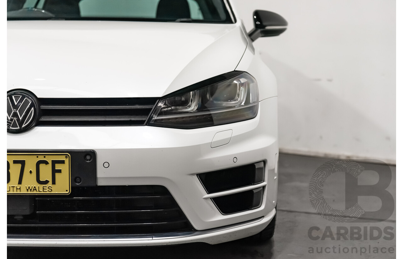 10/2015 Volkswagen Golf R Wolfsburg Edition (AWD) AU MY16 5d Hatchback White Turbo 2.0L