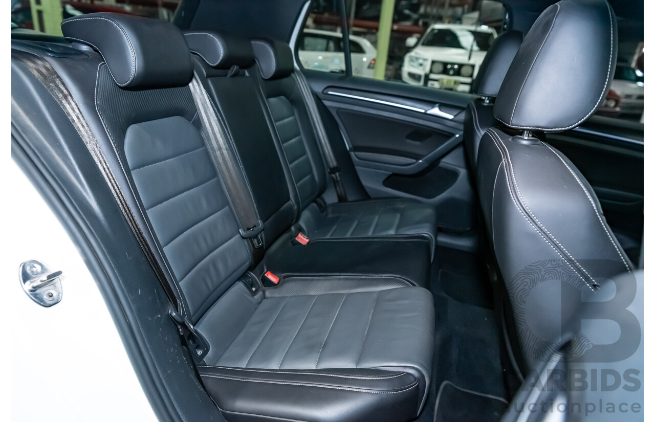 10/2015 Volkswagen Golf R Wolfsburg Edition (AWD) AU MY16 5d Hatchback White Turbo 2.0L