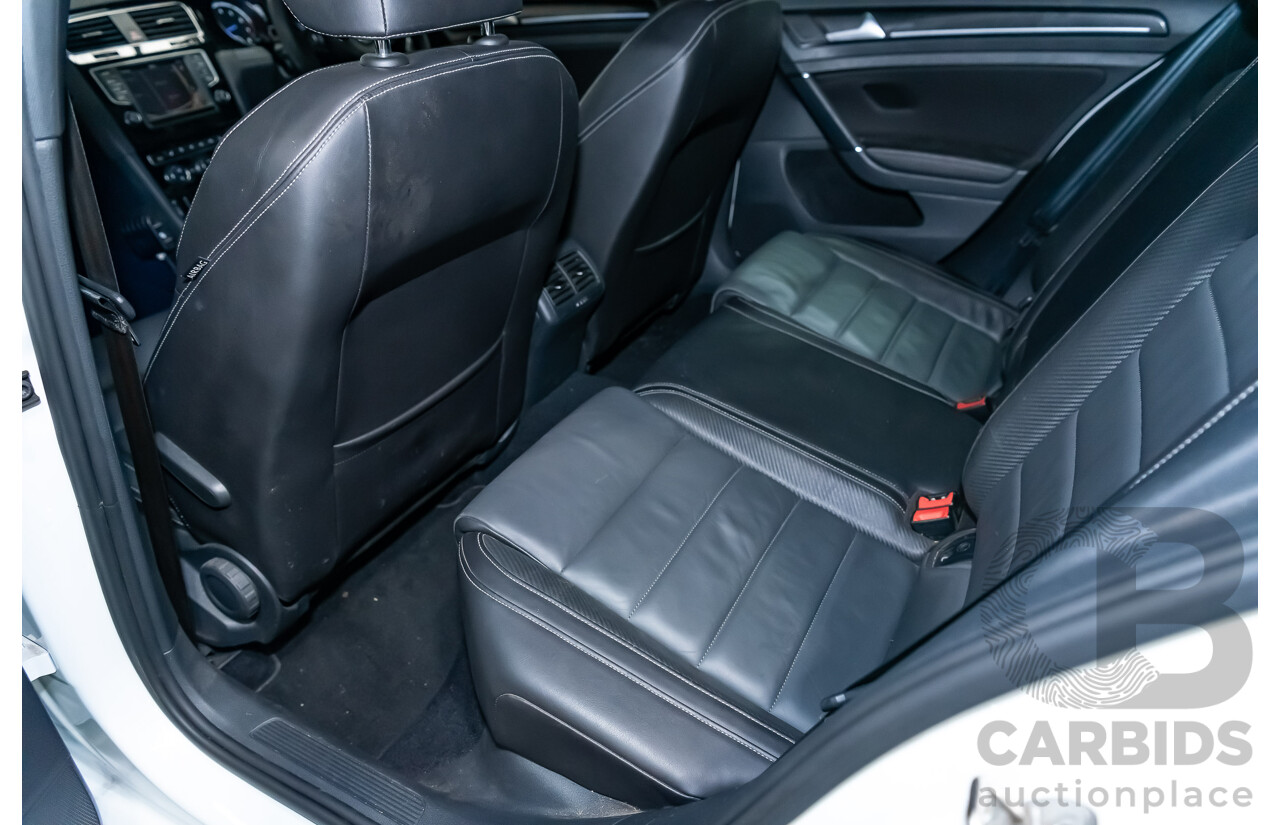 10/2015 Volkswagen Golf R Wolfsburg Edition (AWD) AU MY16 5d Hatchback White Turbo 2.0L