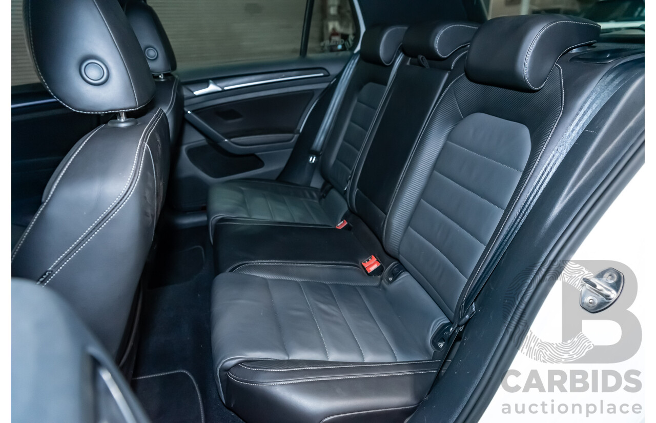 10/2015 Volkswagen Golf R Wolfsburg Edition (AWD) AU MY16 5d Hatchback White Turbo 2.0L