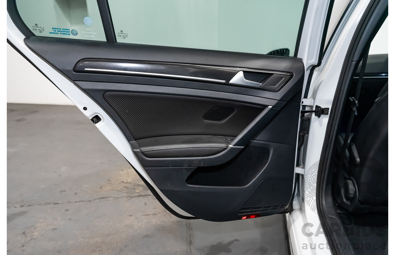 10/2015 Volkswagen Golf R Wolfsburg Edition (AWD) AU MY16 5d Hatchback White Turbo 2.0L