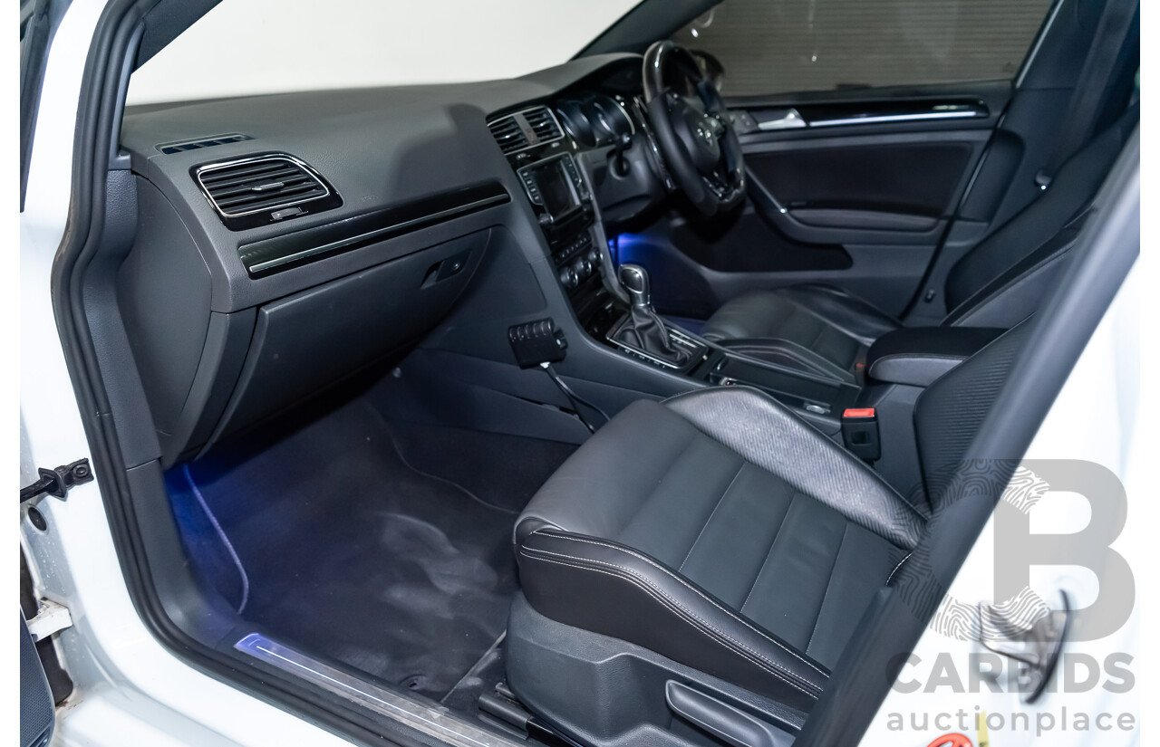 10/2015 Volkswagen Golf R Wolfsburg Edition (AWD) AU MY16 5d Hatchback White Turbo 2.0L