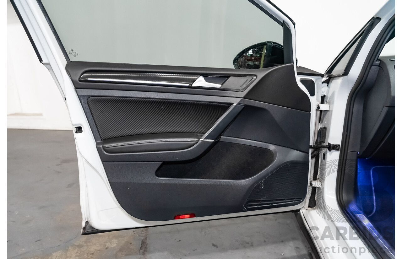 10/2015 Volkswagen Golf R Wolfsburg Edition (AWD) AU MY16 5d Hatchback White Turbo 2.0L