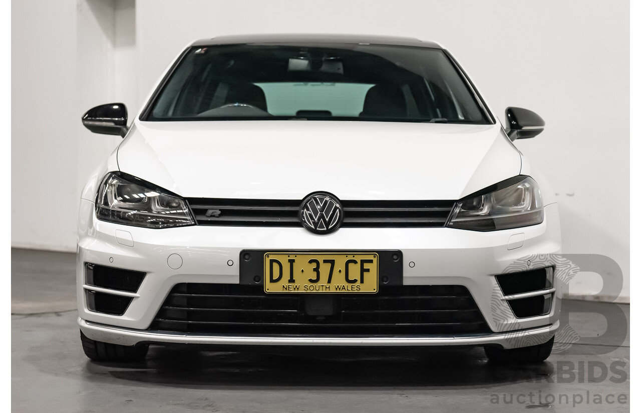 10/2015 Volkswagen Golf R Wolfsburg Edition (AWD) AU MY16 5d Hatchback White Turbo 2.0L