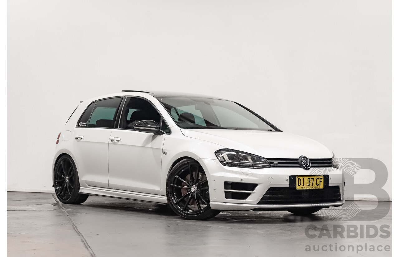 10/2015 Volkswagen Golf R Wolfsburg Edition (AWD) AU MY16 5d Hatchback White Turbo 2.0L