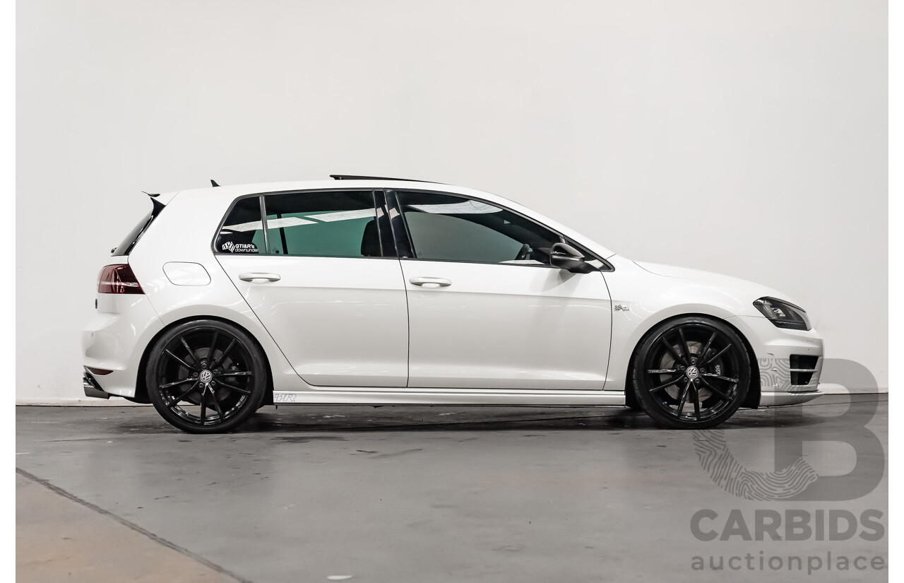 10/2015 Volkswagen Golf R Wolfsburg Edition (AWD) AU MY16 5d Hatchback White Turbo 2.0L