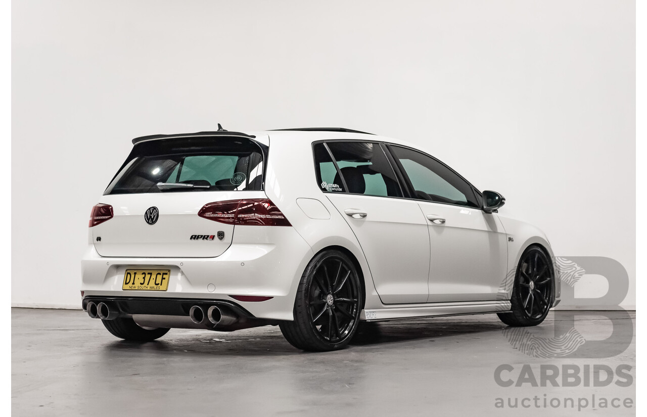 10/2015 Volkswagen Golf R Wolfsburg Edition (AWD) AU MY16 5d Hatchback White Turbo 2.0L