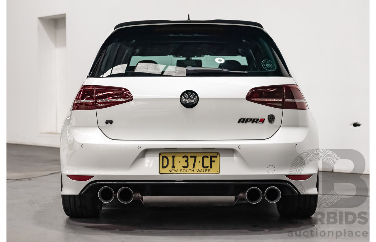 10/2015 Volkswagen Golf R Wolfsburg Edition (AWD) AU MY16 5d Hatchback White Turbo 2.0L