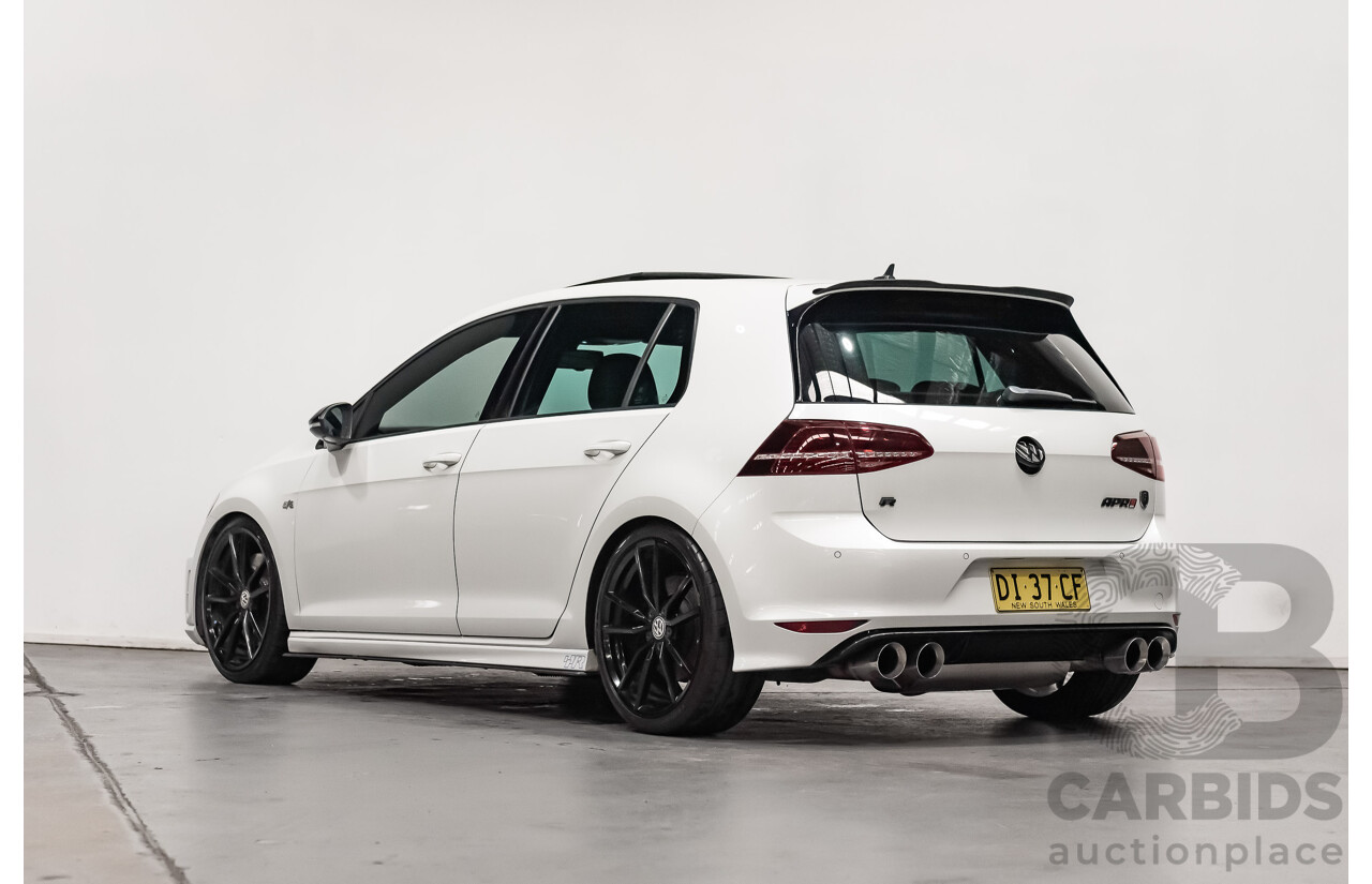 10/2015 Volkswagen Golf R Wolfsburg Edition (AWD) AU MY16 5d Hatchback White Turbo 2.0L