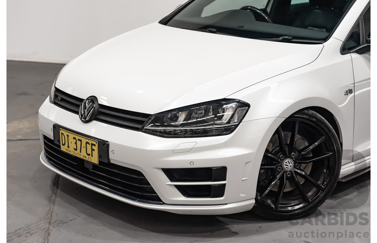 10/2015 Volkswagen Golf R Wolfsburg Edition (AWD) AU MY16 5d Hatchback White Turbo 2.0L