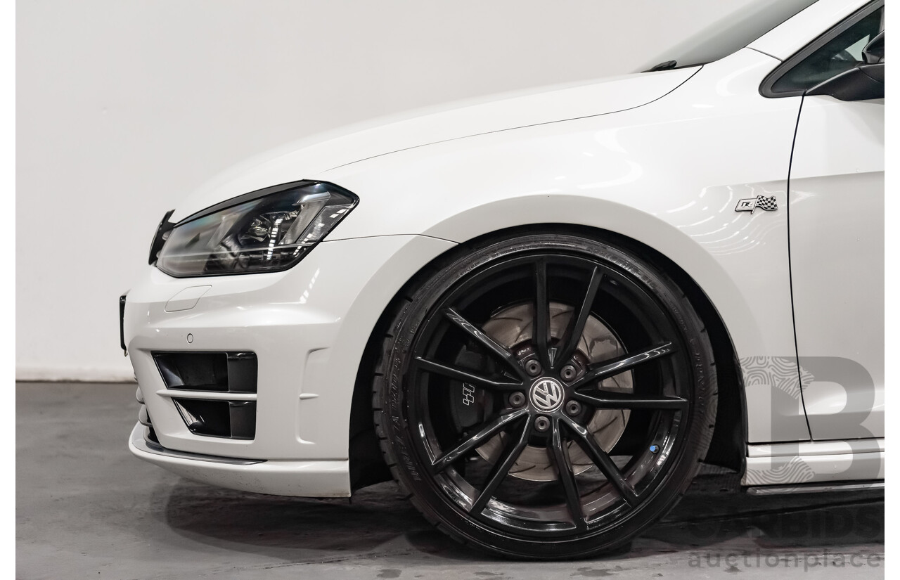 10/2015 Volkswagen Golf R Wolfsburg Edition (AWD) AU MY16 5d Hatchback White Turbo 2.0L