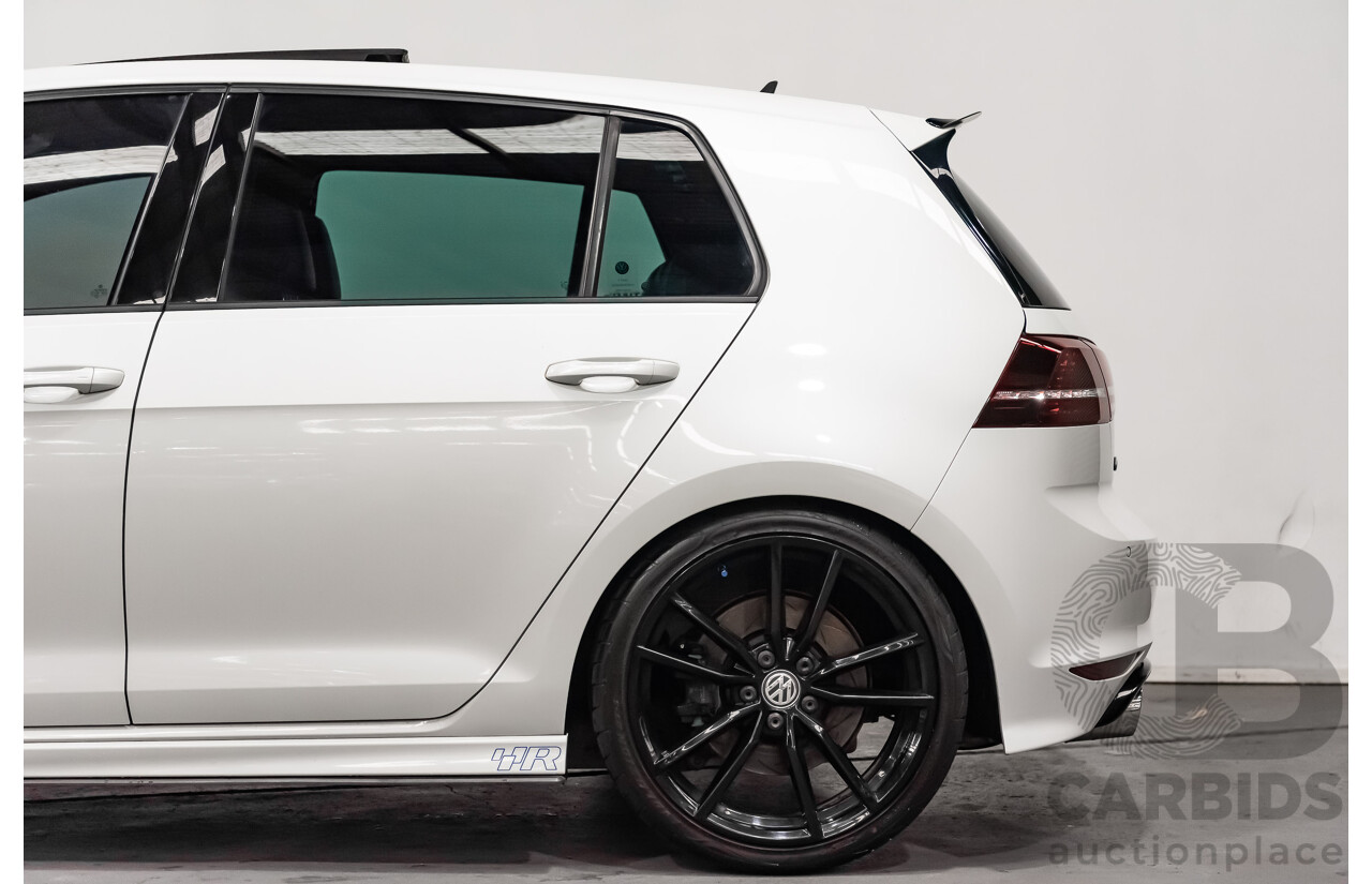 10/2015 Volkswagen Golf R Wolfsburg Edition (AWD) AU MY16 5d Hatchback White Turbo 2.0L