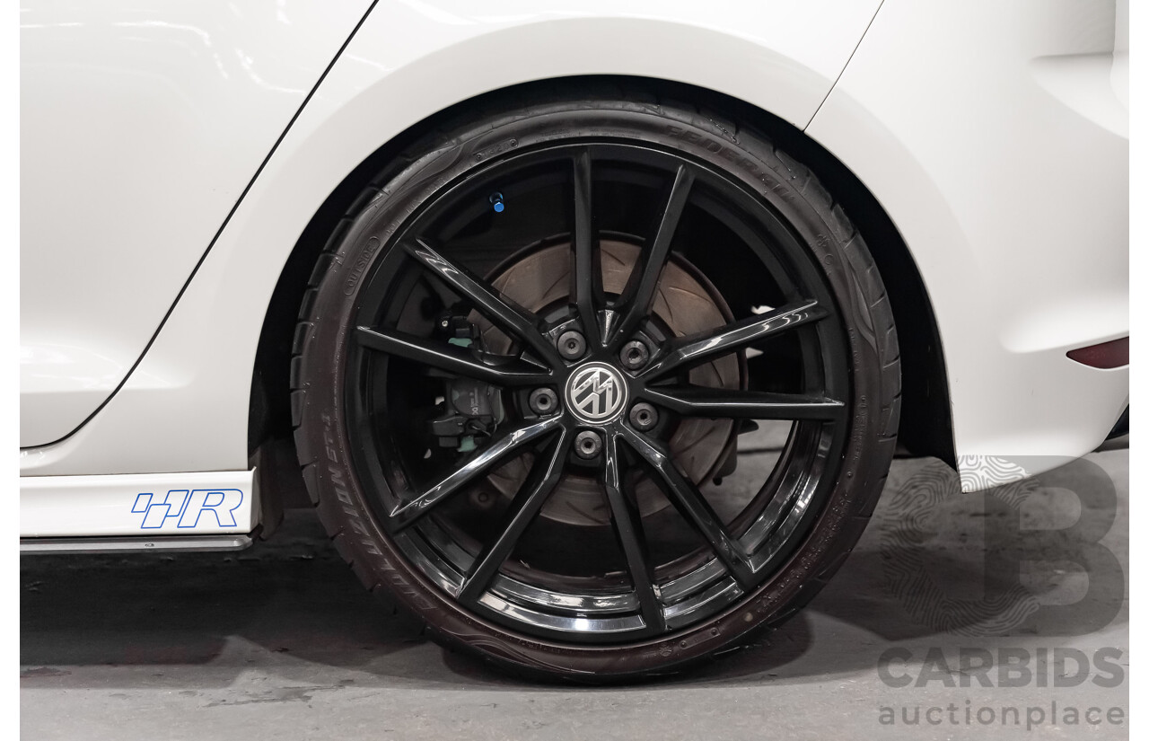 10/2015 Volkswagen Golf R Wolfsburg Edition (AWD) AU MY16 5d Hatchback White Turbo 2.0L