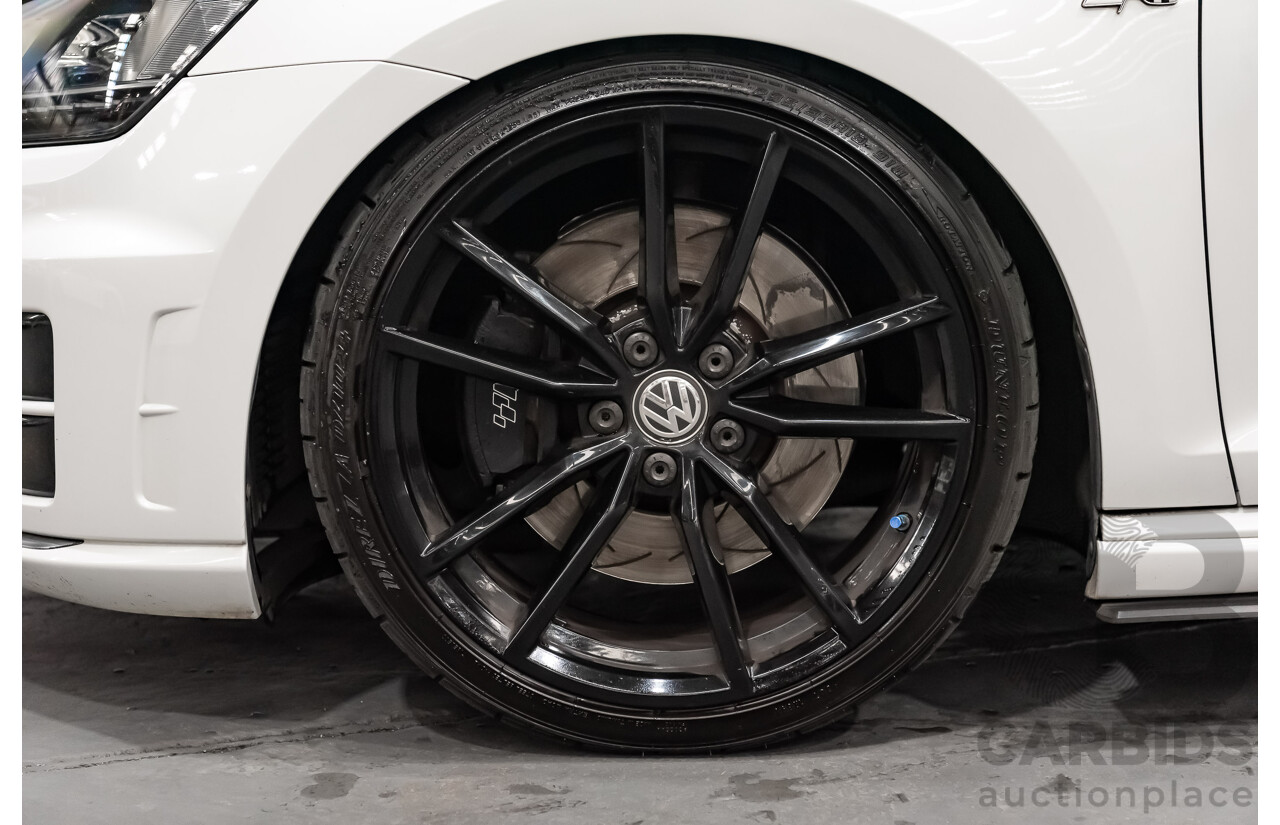 10/2015 Volkswagen Golf R Wolfsburg Edition (AWD) AU MY16 5d Hatchback White Turbo 2.0L