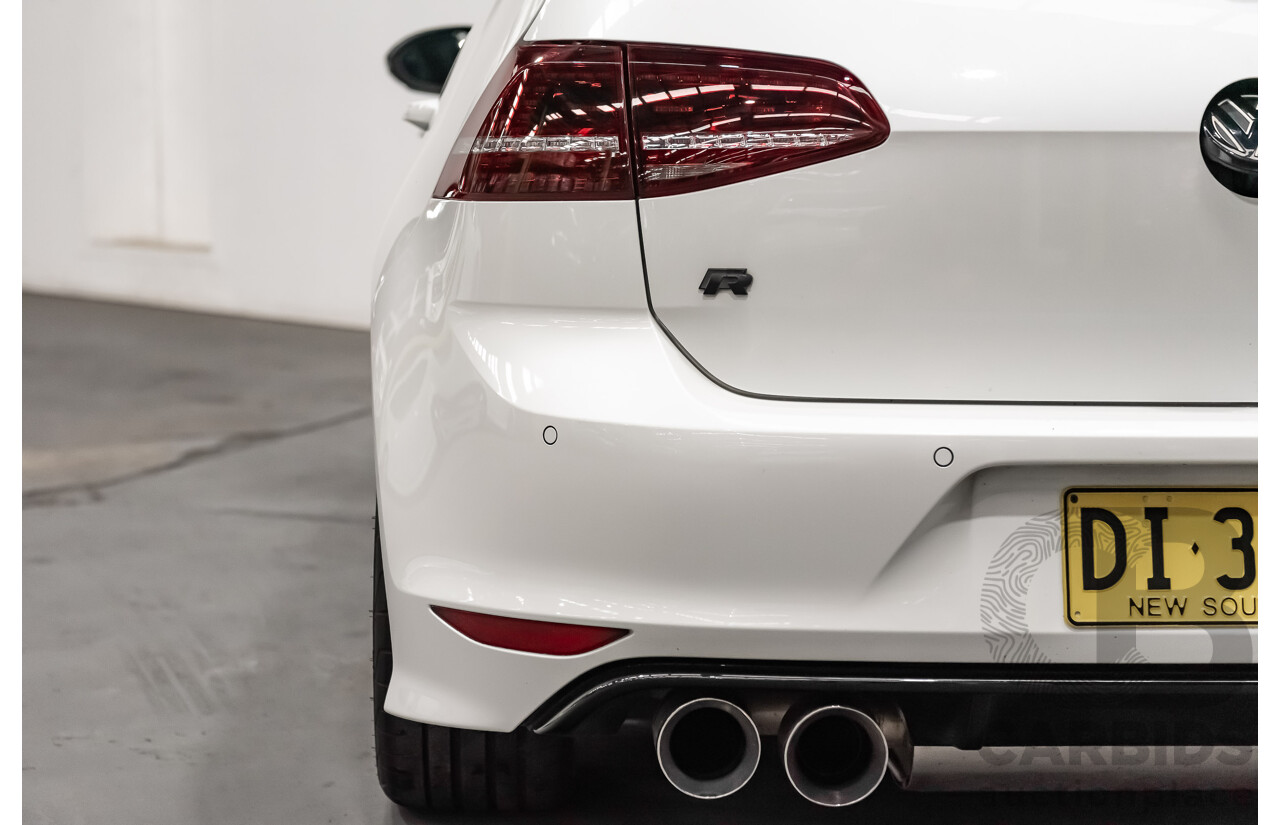 10/2015 Volkswagen Golf R Wolfsburg Edition (AWD) AU MY16 5d Hatchback White Turbo 2.0L