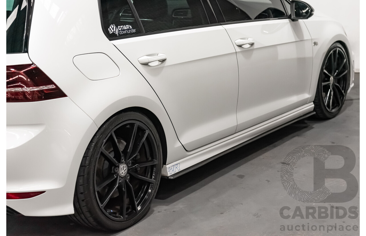 10/2015 Volkswagen Golf R Wolfsburg Edition (AWD) AU MY16 5d Hatchback White Turbo 2.0L