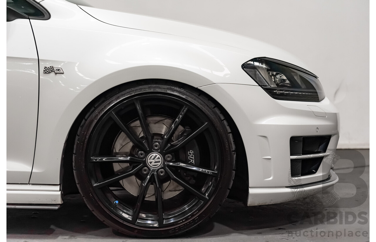 10/2015 Volkswagen Golf R Wolfsburg Edition (AWD) AU MY16 5d Hatchback White Turbo 2.0L