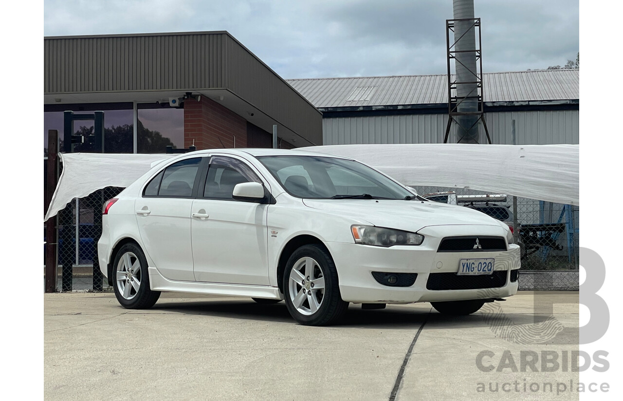 06/09 Mitsubishi Lancer SPORTBACK FWD CJ MY09 5D Hatchback White 2.0L