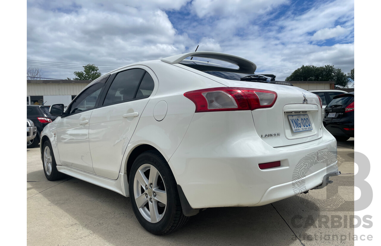 06/09 Mitsubishi Lancer SPORTBACK FWD CJ MY09 5D Hatchback White 2.0L