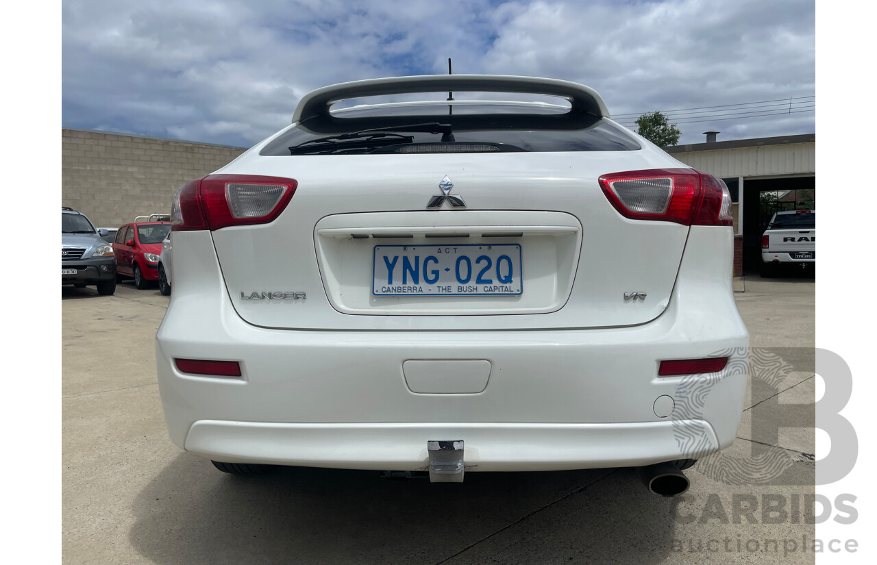 06/09 Mitsubishi Lancer SPORTBACK FWD CJ MY09 5D Hatchback White 2.0L