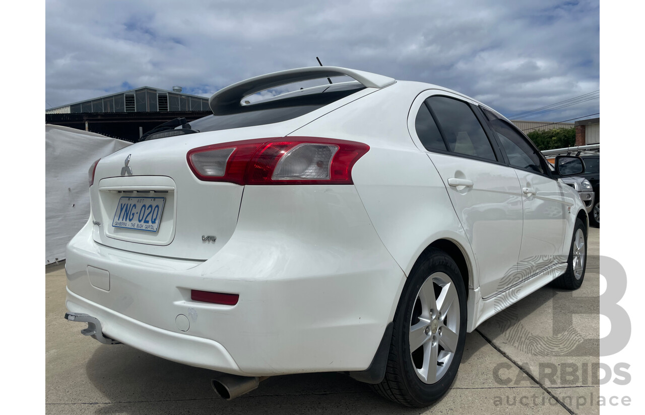 06/09 Mitsubishi Lancer SPORTBACK FWD CJ MY09 5D Hatchback White 2.0L