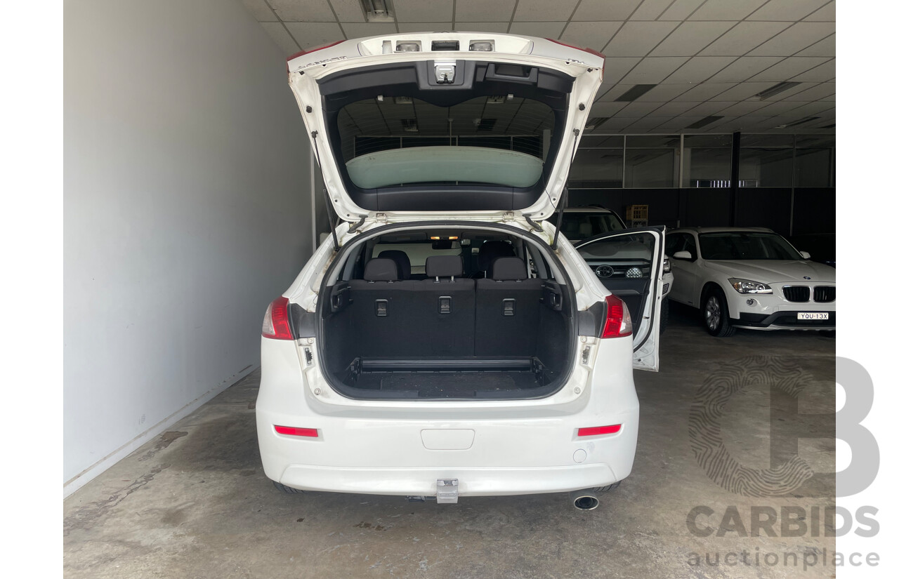 06/09 Mitsubishi Lancer SPORTBACK FWD CJ MY09 5D Hatchback White 2.0L