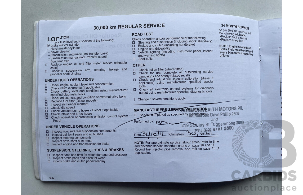 06/09 Mitsubishi Lancer SPORTBACK FWD CJ MY09 5D Hatchback White 2.0L