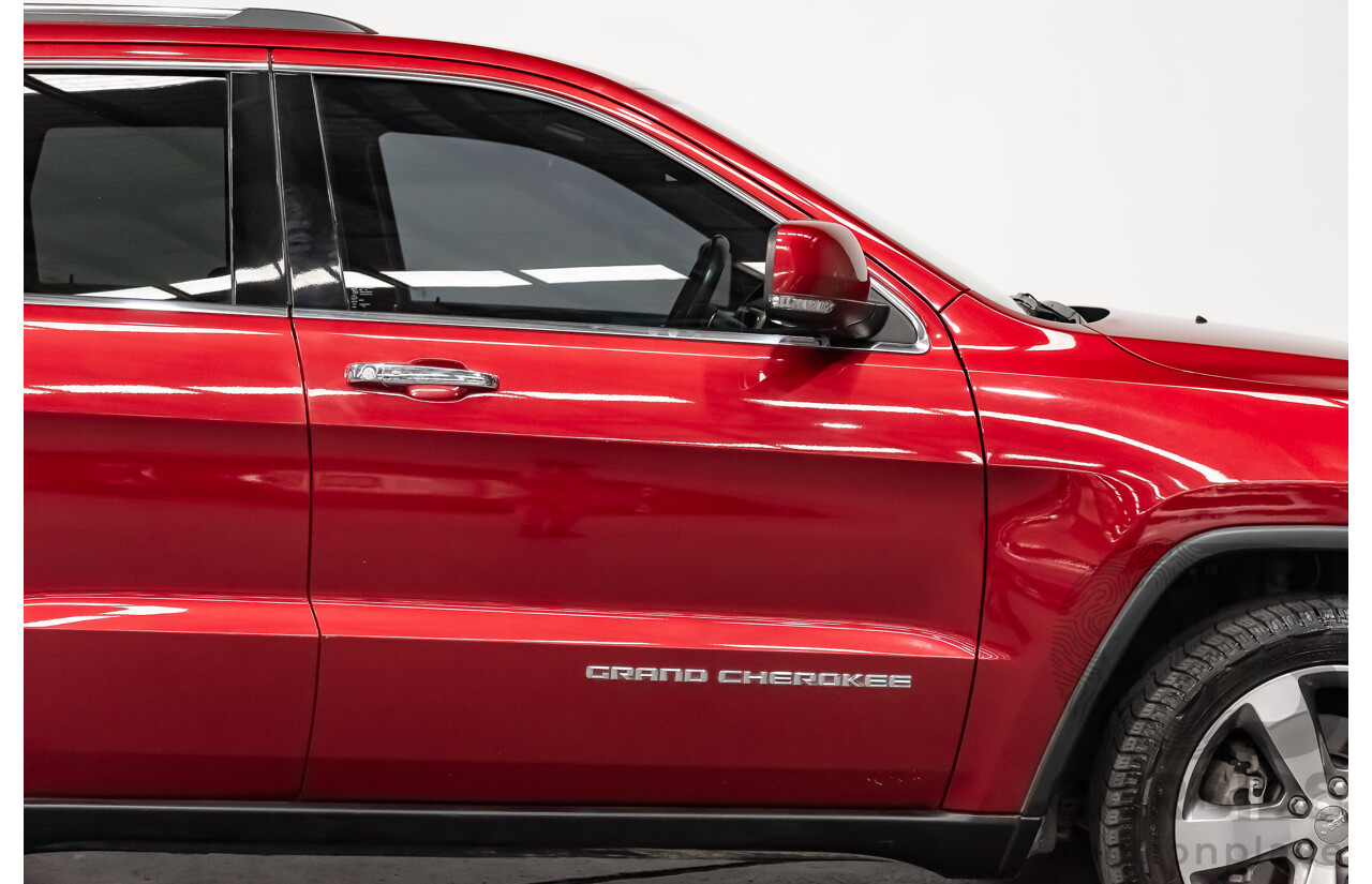 10/2013 Jeep Grand Cherokee Limited (4x4) WK MY14 4d Wagon Metallic Red Turbo Diesel V6 3.0L