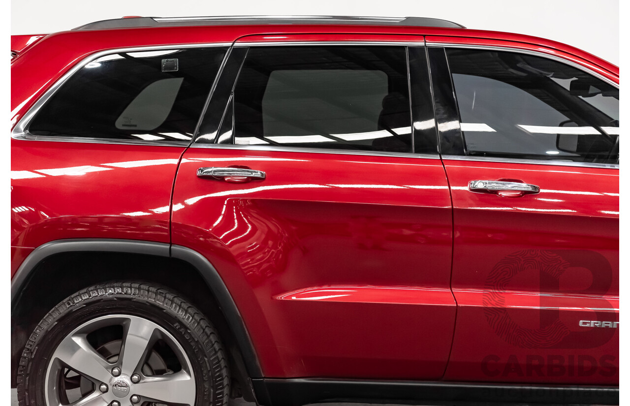 10/2013 Jeep Grand Cherokee Limited (4x4) WK MY14 4d Wagon Metallic Red Turbo Diesel V6 3.0L