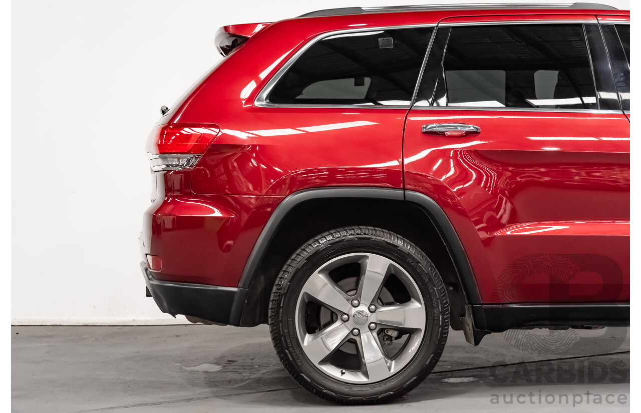10/2013 Jeep Grand Cherokee Limited (4x4) WK MY14 4d Wagon Metallic Red Turbo Diesel V6 3.0L